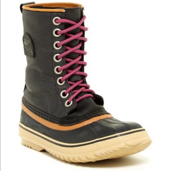 Sorel boots pink laces Outlet